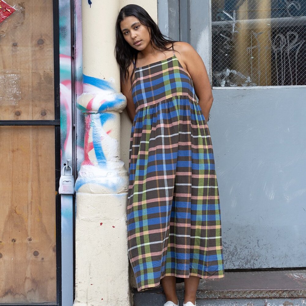 Ilana Kohn Clara Dress Washed Plaid